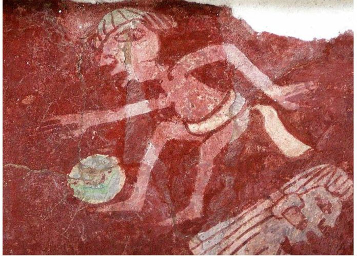 latinoamérica hecha pelota mural Ulama